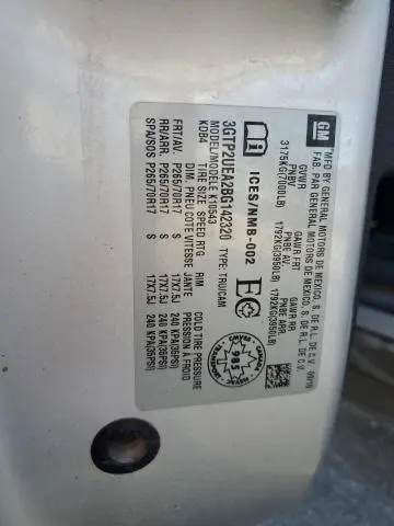 2011 GMC SIERRA K1500 SL  