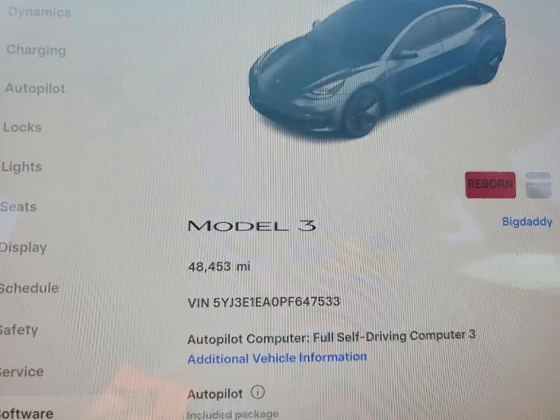 2023 TESLA MODEL 3   