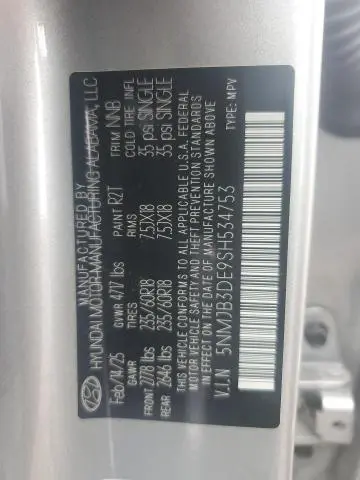 2025 HYUNDAI TUCSON SEL  