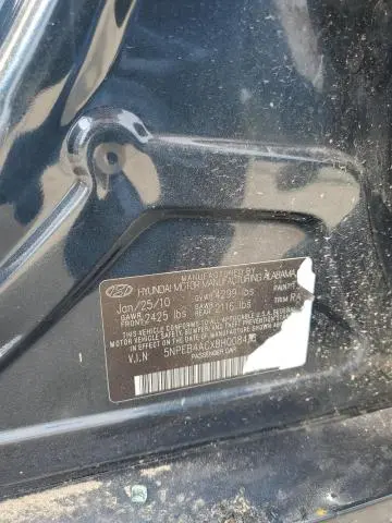 2011 HYUNDAI SONATA GLS  