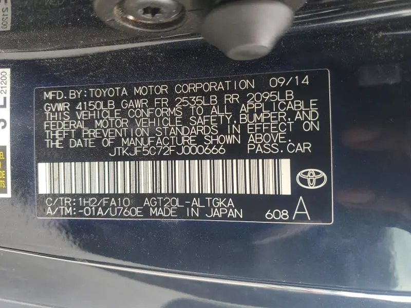 2015 SCION TC BASE  