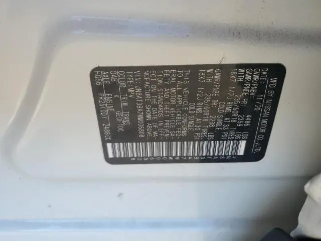 2021 NISSAN ROGUE SV  