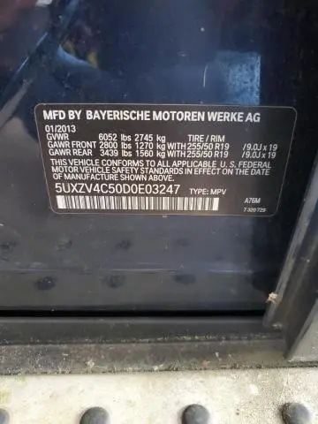 2013 BMW X5 XDRIVE35I  
