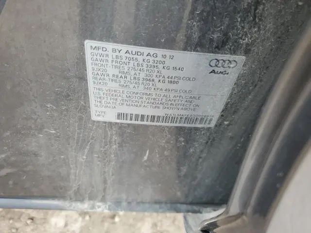 2013 AUDI Q7 PREMIUM PLUS  