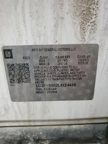 2020 CHEVROLET BOLT EV LT