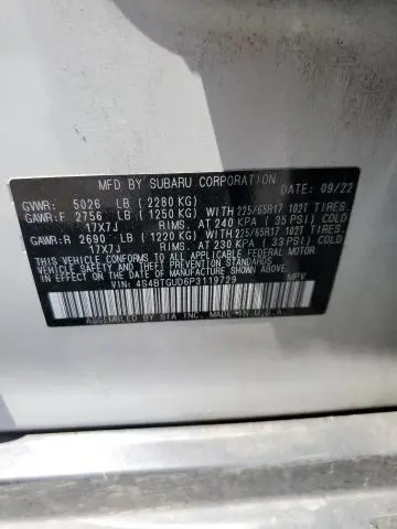 2023 SUBARU OUTBACK WILDERNESS  