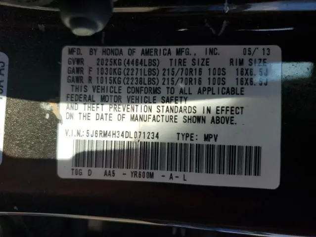 2013 HONDA CR-V LX  