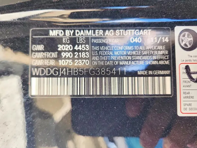 2015 MERCEDES-BENZ C 250  
