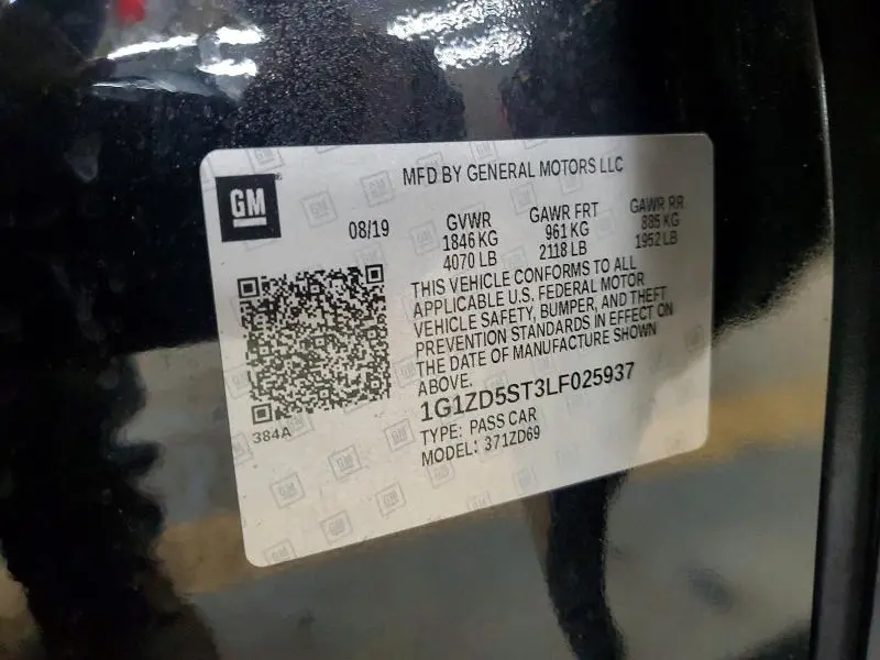 2020 CHEVROLET MALIBU LT  