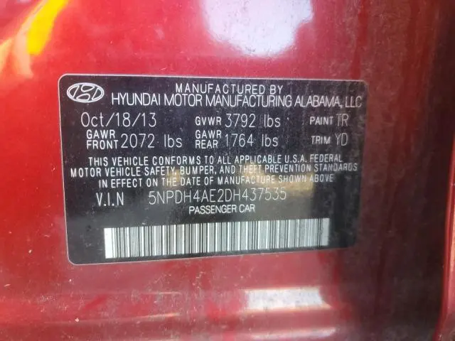 2013 HYUNDAI ELANTRA GLS  