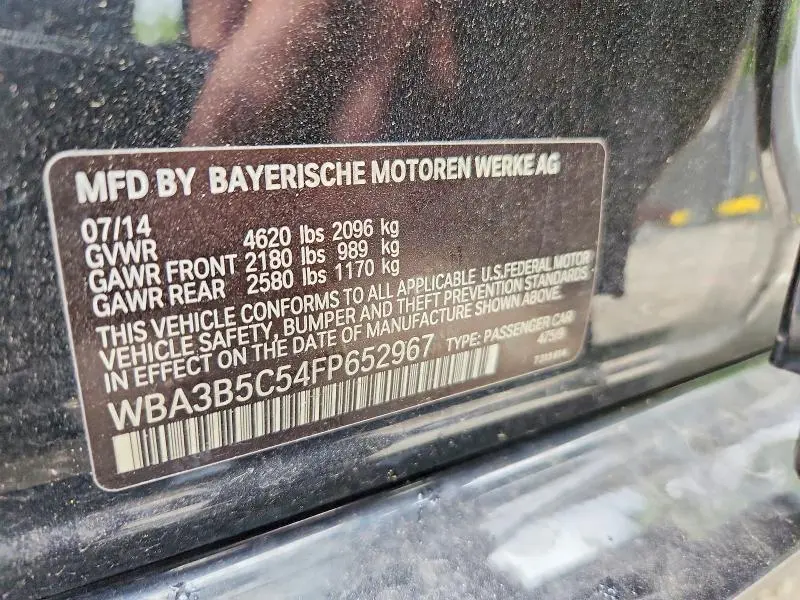 2015 BMW 328 XI SULEV  