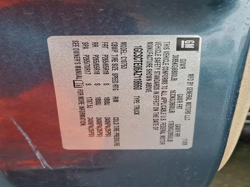 2010 CHEVROLET SILVERADO C1500 LTZ  