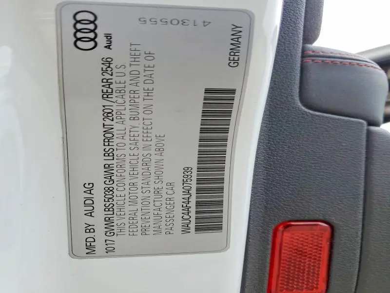 2018 AUDI S4 PRESTIGE  