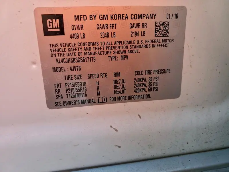 2016 BUICK ENCORE PREMIUM  