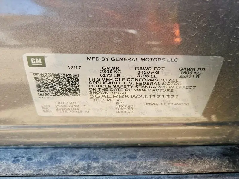 2018 BUICK ENCLAVE ESSENCE  