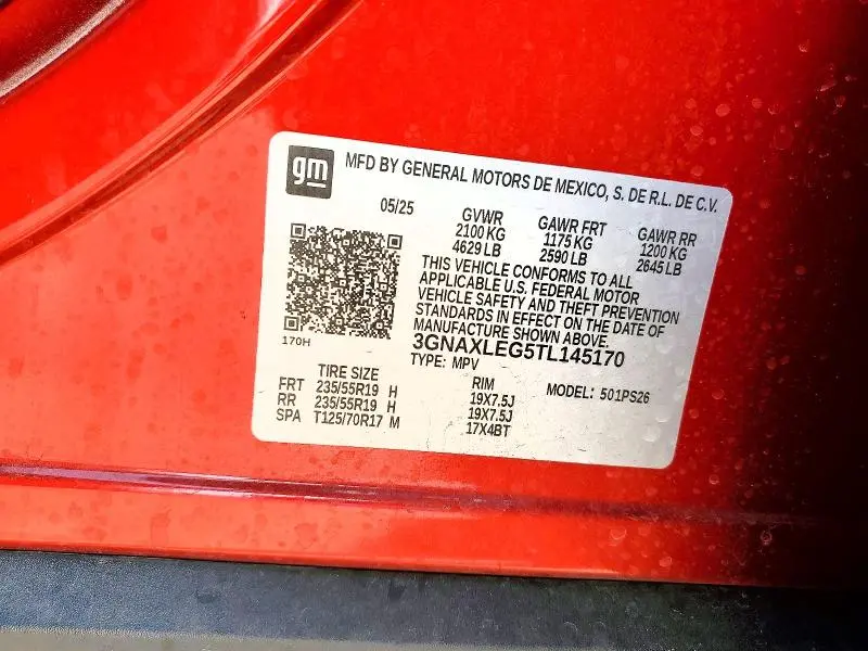 2026 CHEVROLET EQUINOX RS  