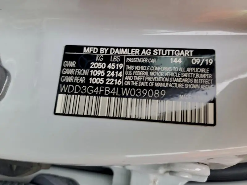 2020 MERCEDES-BENZ A 220 4MATIC  