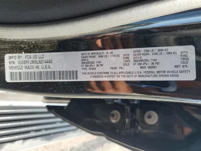 2020 RAM 1500 LARAMIE  