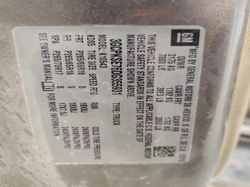 2013 CHEVROLET SILVERADO K1500 LT  