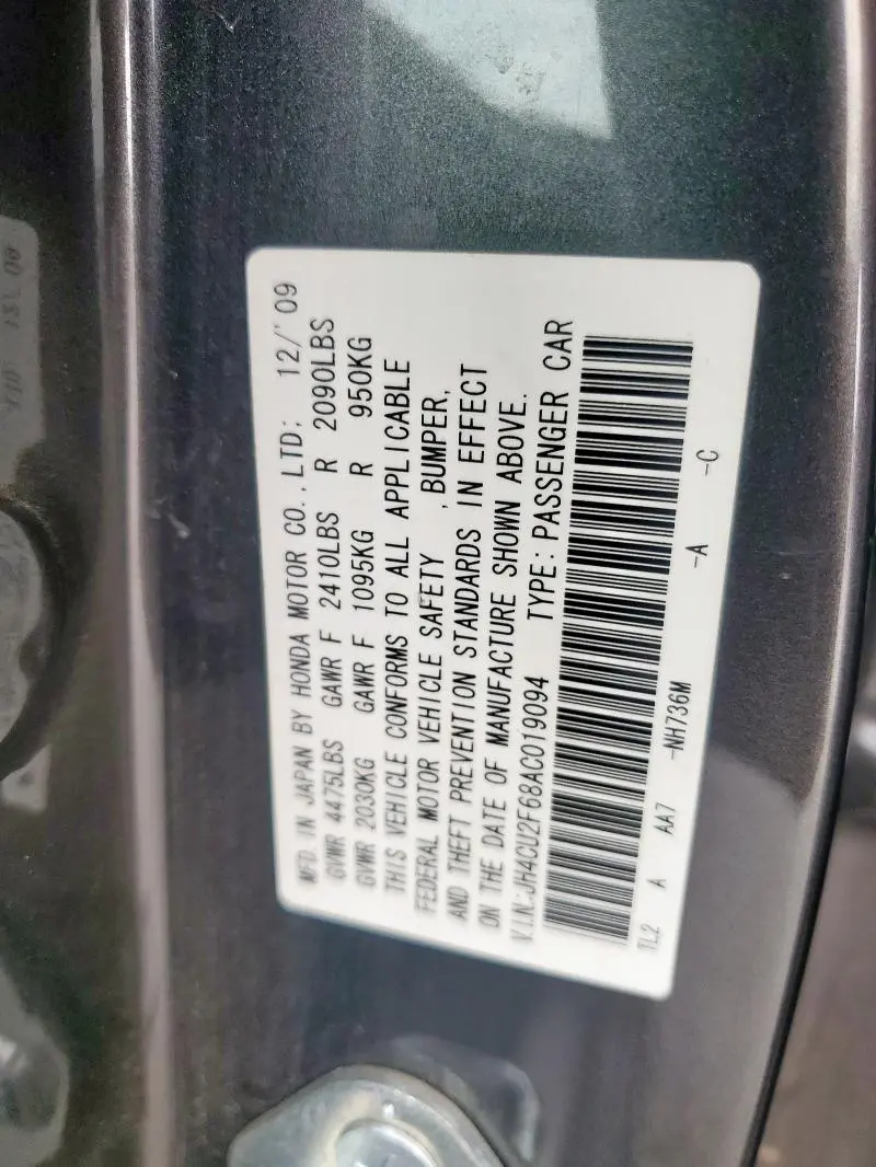 2010 ACURA TSX 