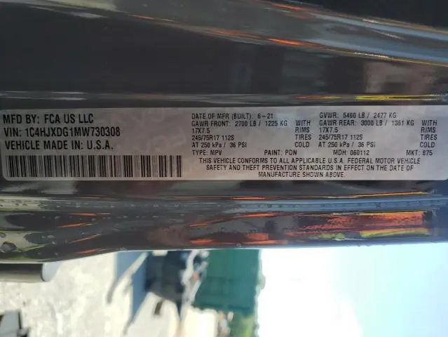 2021 JEEP WRANGLER UNLIMITED SPORT