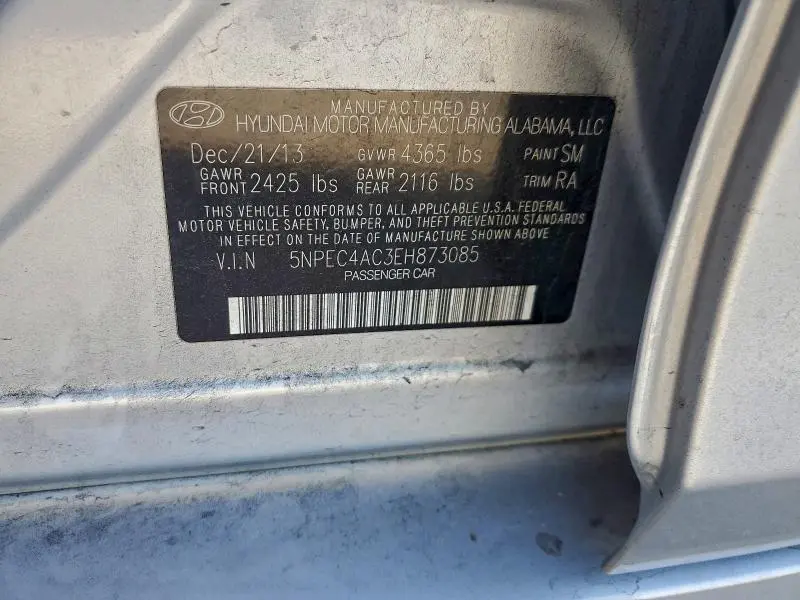 2014 HYUNDAI SONATA SE  