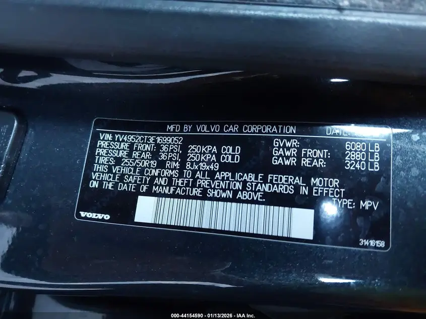 2014 VOLVO XC90 3.2 R-DESIGN PLATINUM