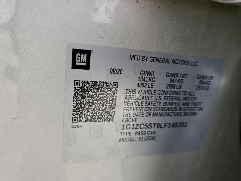 2020 CHEVROLET MALIBU LS  