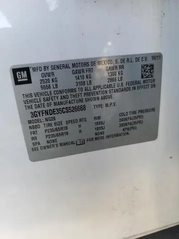 2012 CADILLAC SRX LUXURY COLLECTION  