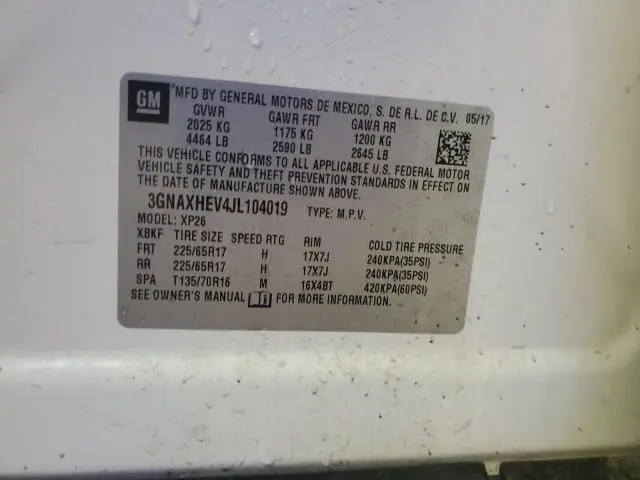 2018 CHEVROLET EQUINOX LS  