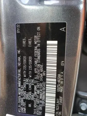 2022 TOYOTA HIGHLANDER PLATINUM  