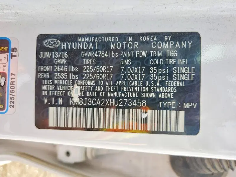 2017 HYUNDAI TUCSON ECO  