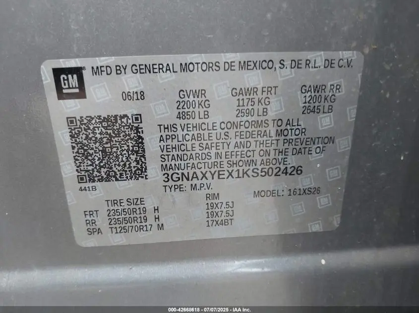 2019 CHEVROLET EQUINOX PREMIER