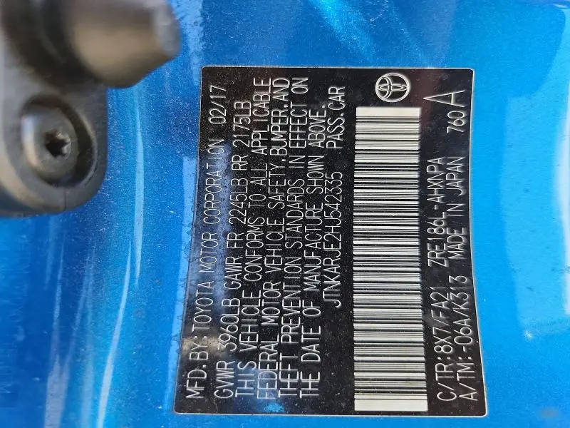 2017 TOYOTA COROLLA IM BASE  