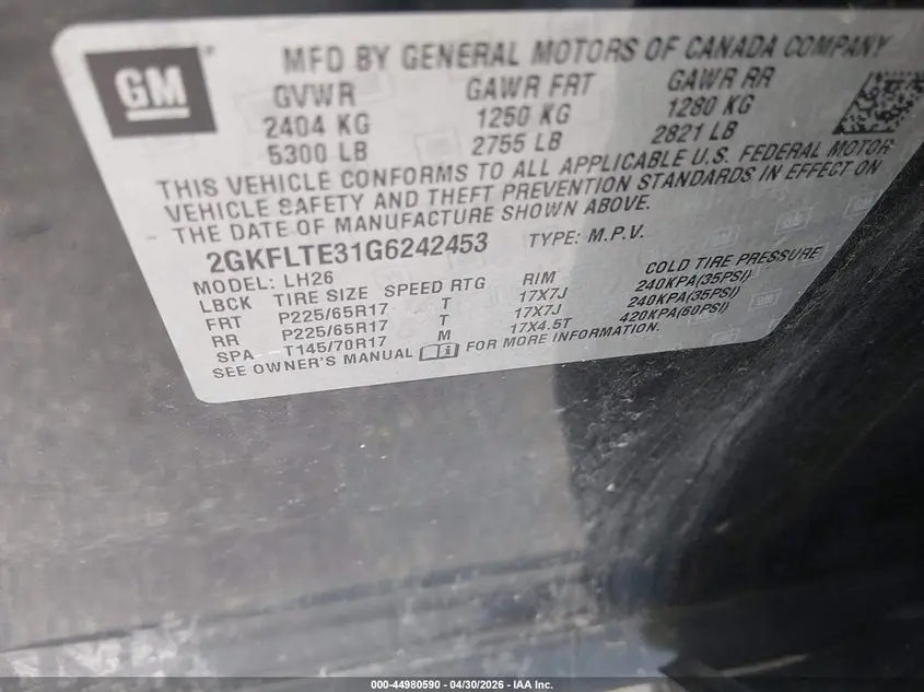 2016 GMC TERRAIN SLE-2