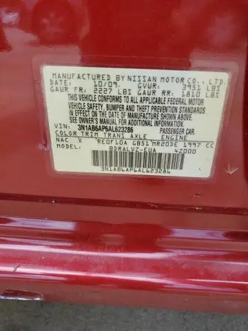 2010 NISSAN SENTRA 2.0  