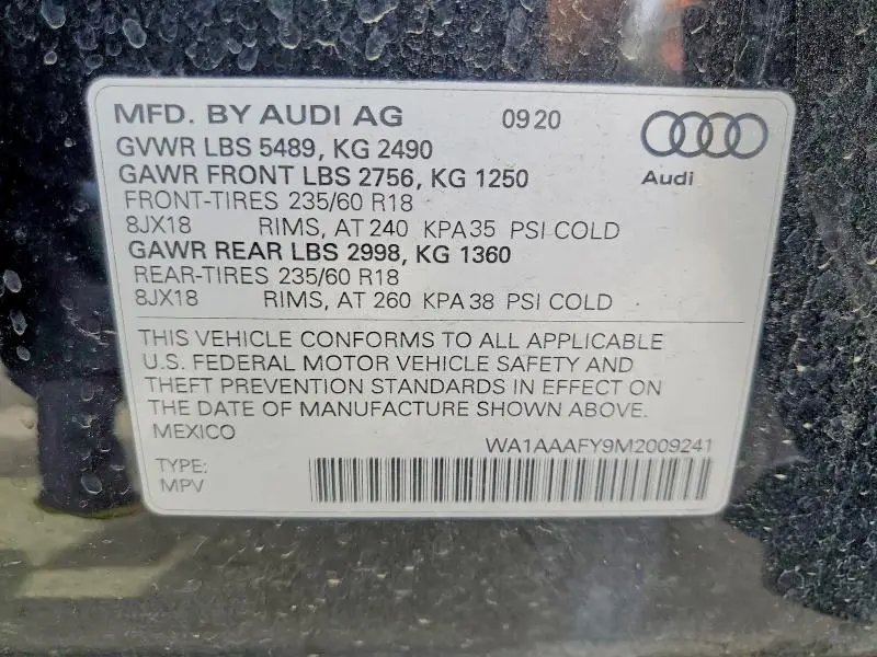 2021 AUDI Q5 PREMIUM  