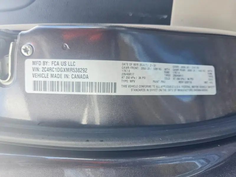 2021 CHRYSLER VOYAGER LXI  