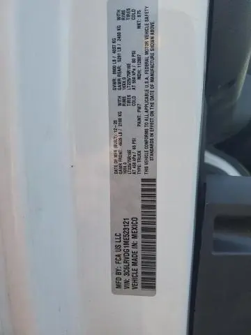 2021 RAM PROMASTER 2500 2500 HIGH  