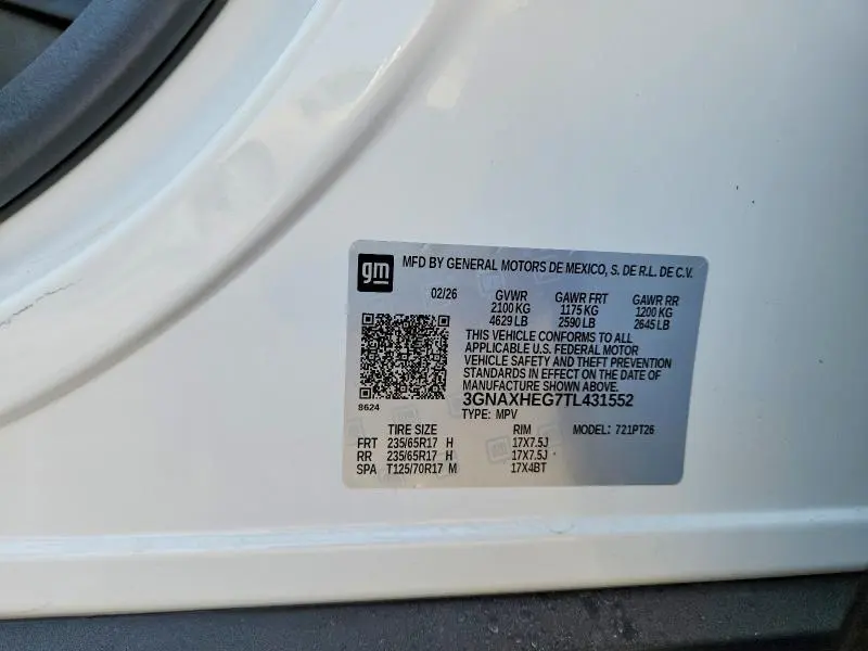 2026 CHEVROLET EQUINOX LT  