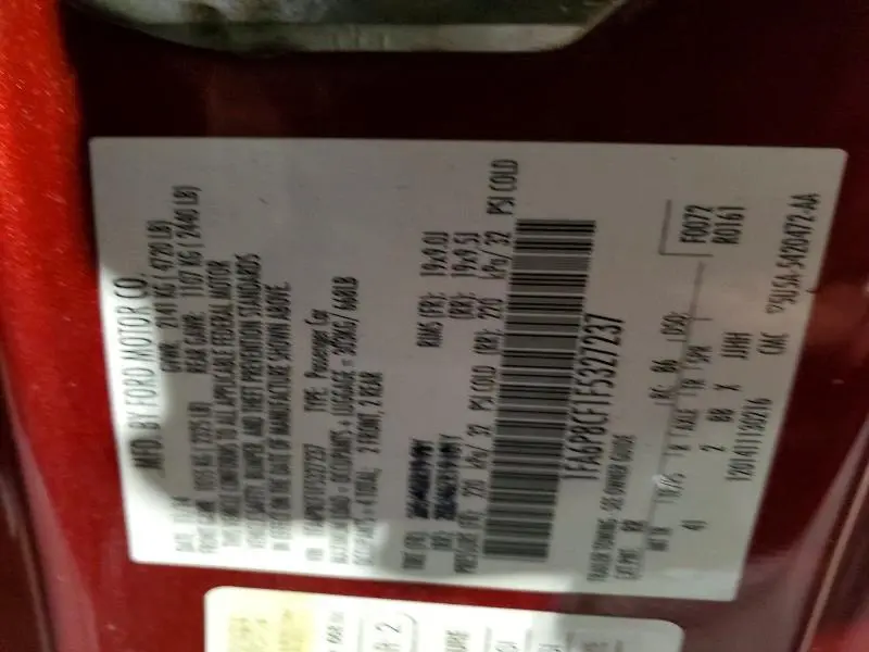 2015 FORD MUSTANG GT  