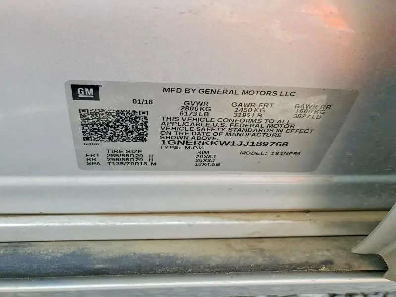 2018 CHEVROLET TRAVERSE PREMIER  