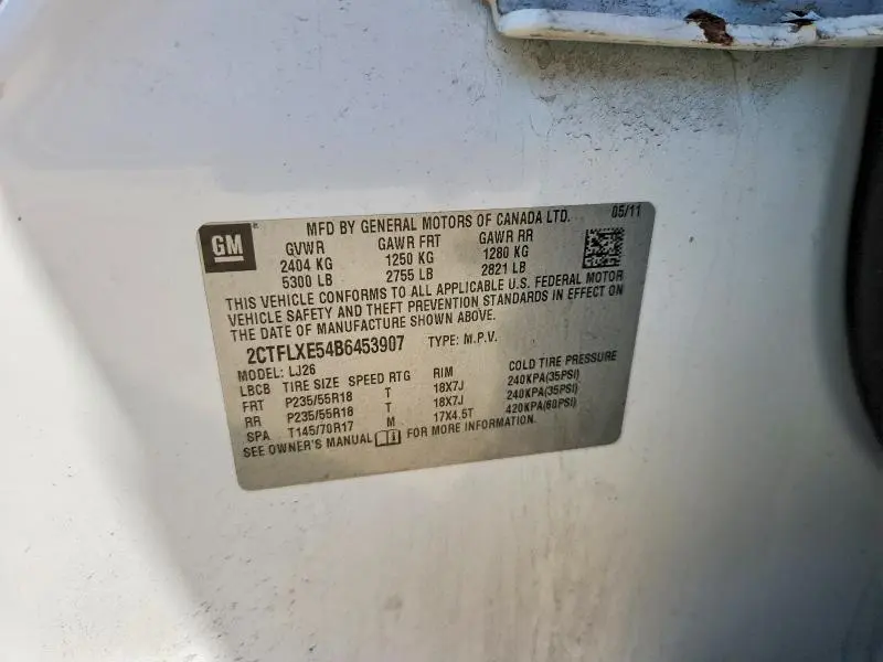 2011 GMC TERRAIN SLT  