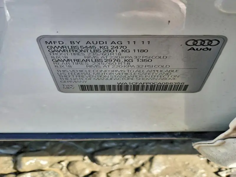 2012 AUDI Q5 PREMIUM  