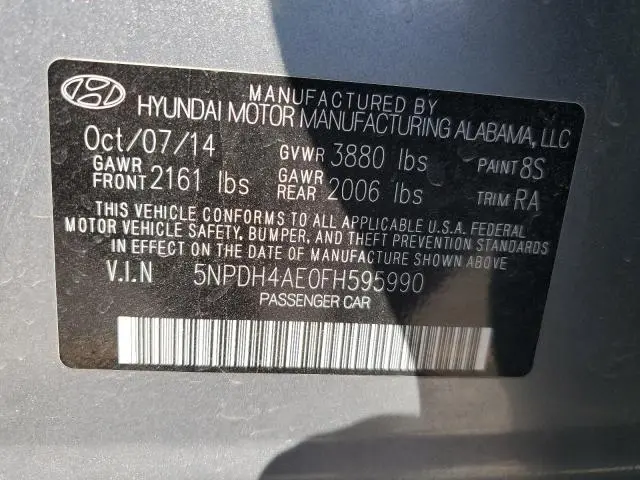 2015 HYUNDAI ELANTRA SE  