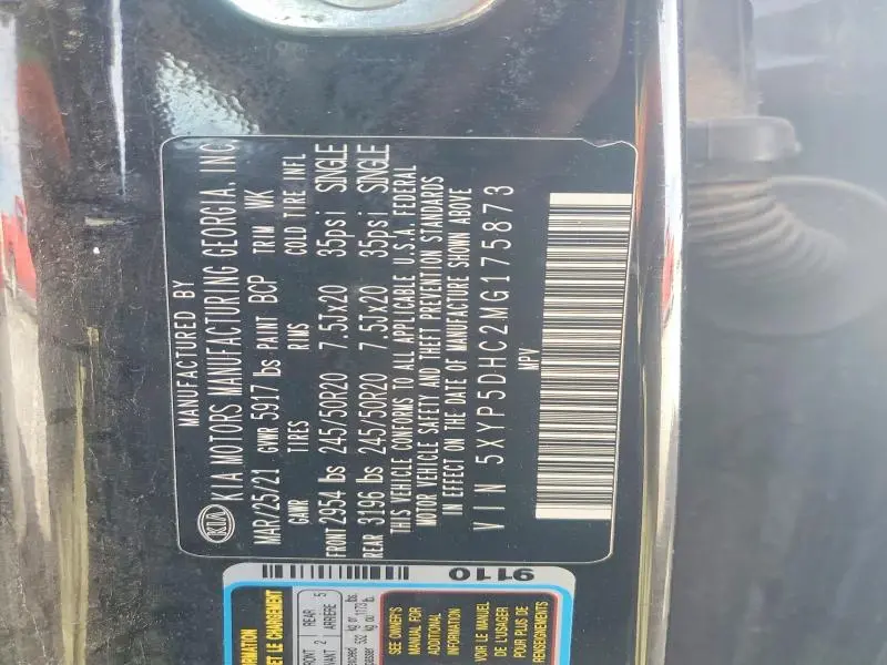 2021 KIA TELLURIDE SX  