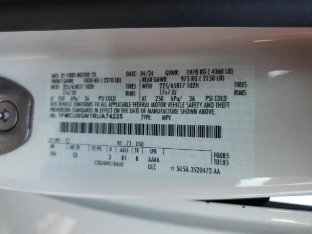 2024 FORD ESCAPE ACTIVE  