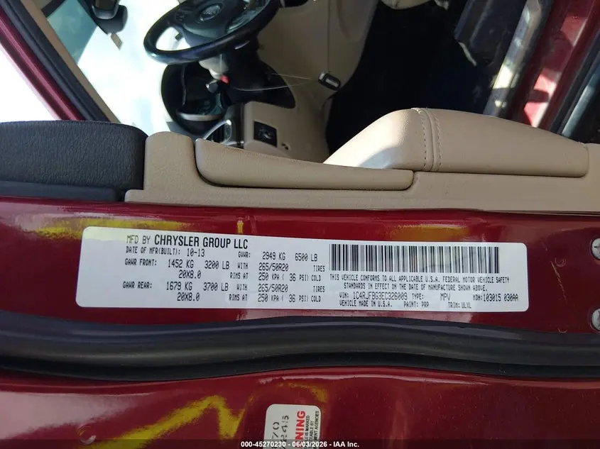 2014 JEEP GRAND CHEROKEE LIMITED