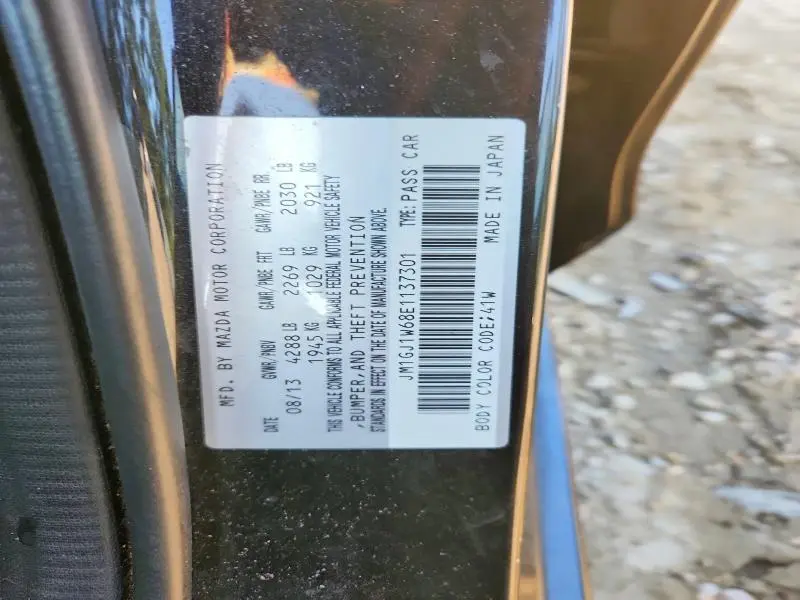 2014 MAZDA 6 GRAND TOURING  
