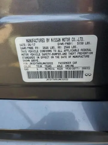 2018 INFINITI Q50 LUXE  